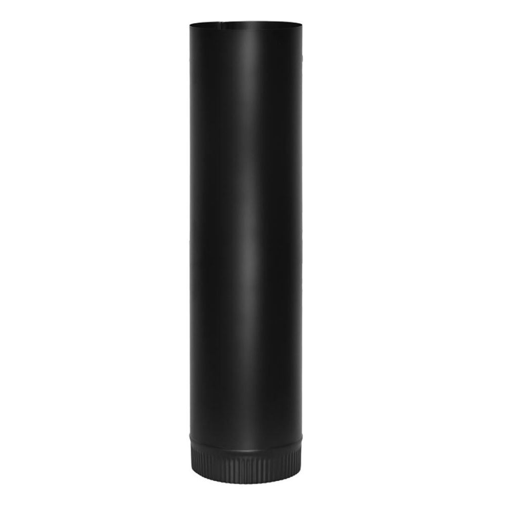 Imperial Snaplock 6 in. x 24 in. Stove Pipe Black at Moscow