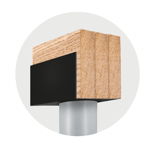 LALLY COLUMN SADDLE CAP 4-5/8X11-1/2