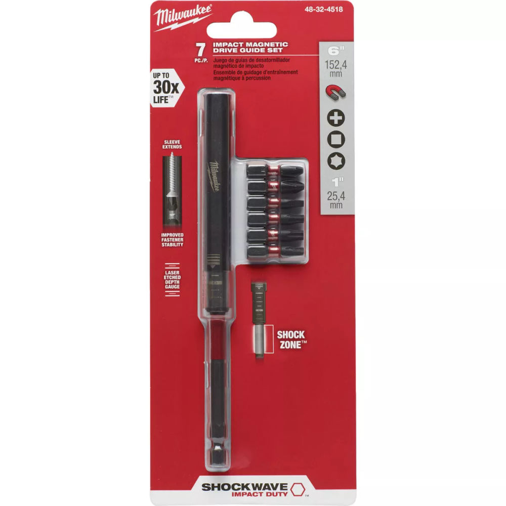 Milwaukee Shockwave Magnetic Impact Screwdriver Bit Set (7-Piece