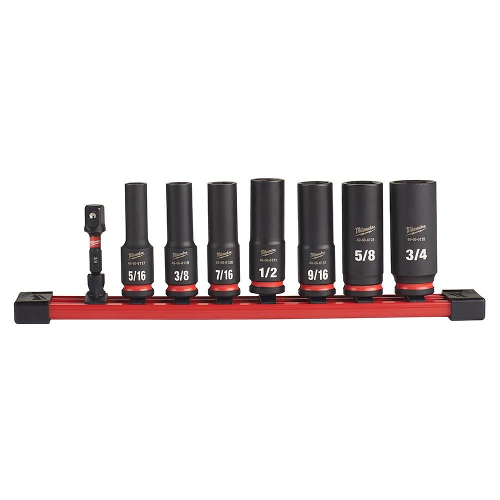 Milwaukee Shockwave Impact Socket Set Sae 3/8