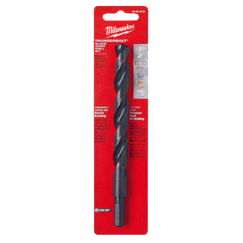 Milwaukee Thunderbolt Black Oxide Drill Bit 1/2