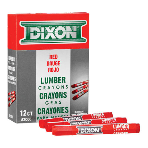 Dixon Lumber Crayon Red (52000) 12 at Kelseyville Lumber & Supply