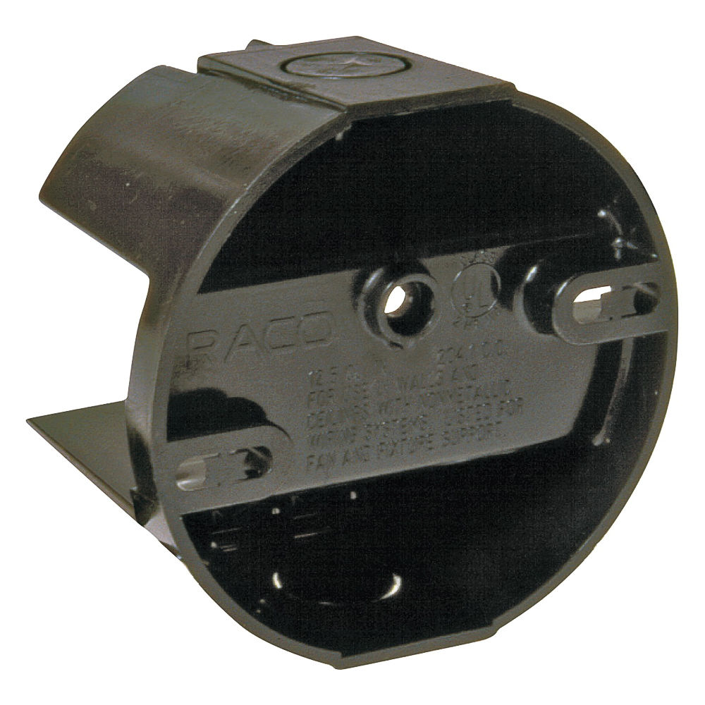 Ceiling Box, 4 in W, 1-1/2 in D, 4 in H, Polycarbonate, Black at HPM ...