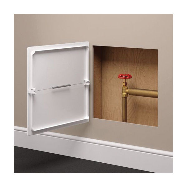Spring Loaded Access Panel, Plastic, White at HPM Building Supply ...