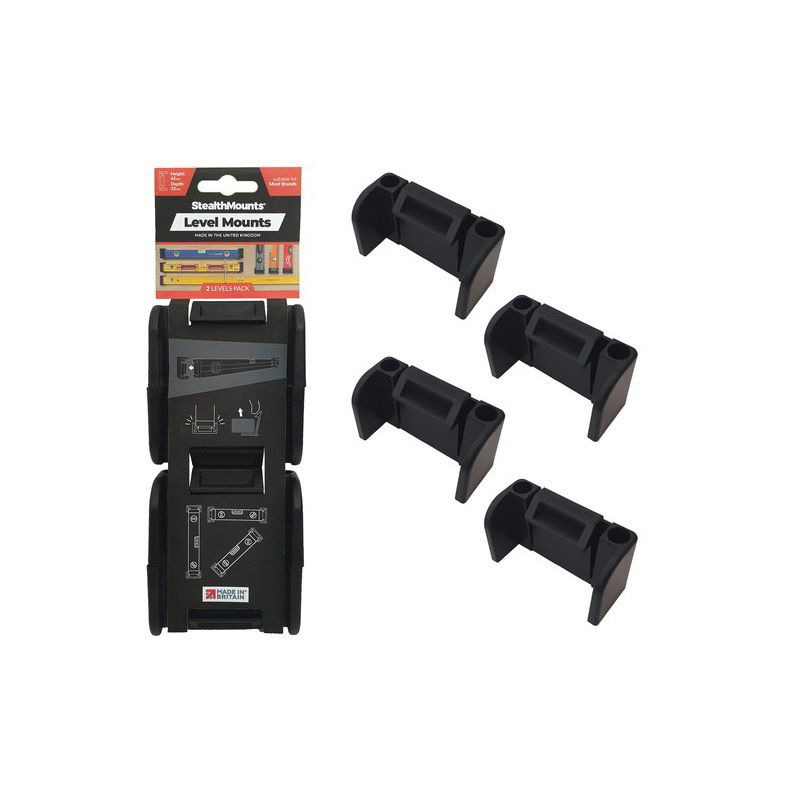 Universal Spirit Level Mount, ABS Plastic, Black at HPM Building Supply ...