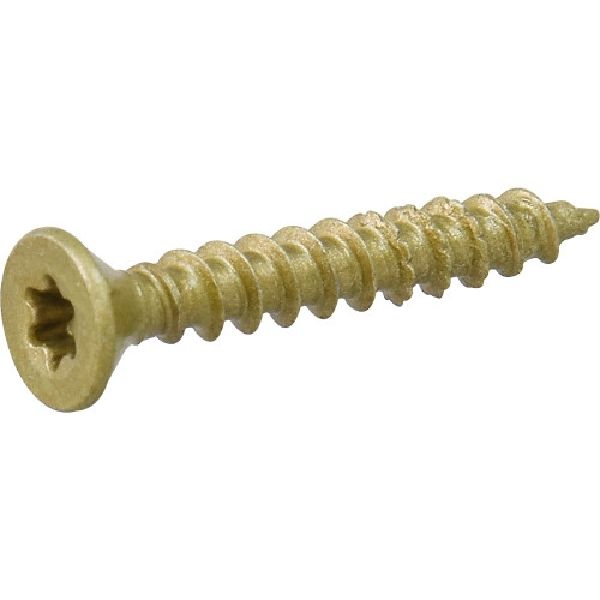 Screw, #6 Thread, 1 in L, High-Low, Serrated Thread, Flat Head, Star ...