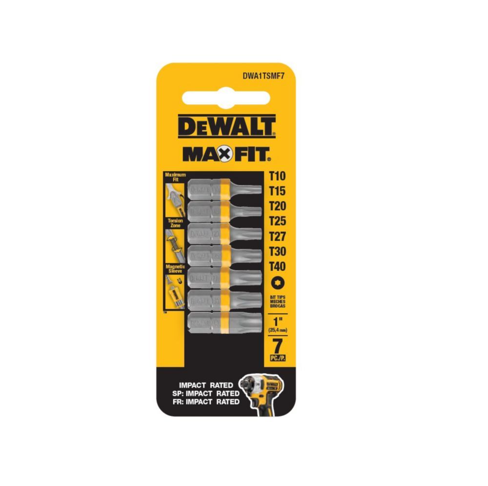 DeWALT MaxFit Torx Bit Set 7 Piece at Discount Builders Supply
