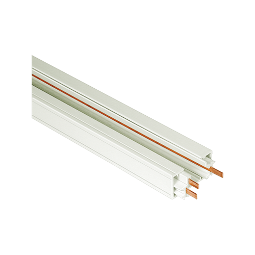8 Foot White Track Lighting System - Surface Mount Contemporary Design