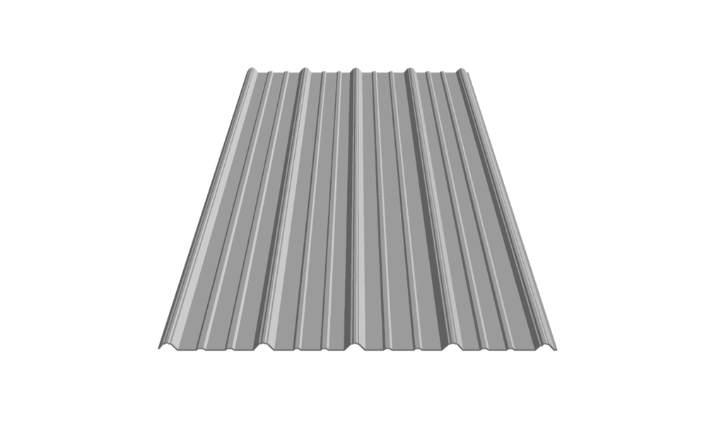 38-in. x 8-ft. Classic Rib Metal Roofing Panel 29-Guage Galvanized at ...