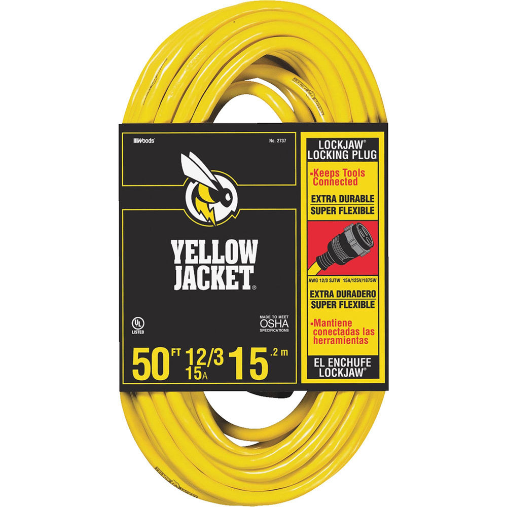 Yellow Jacket Locking Extension Cord 50' (2737) 4 at Kelseyville