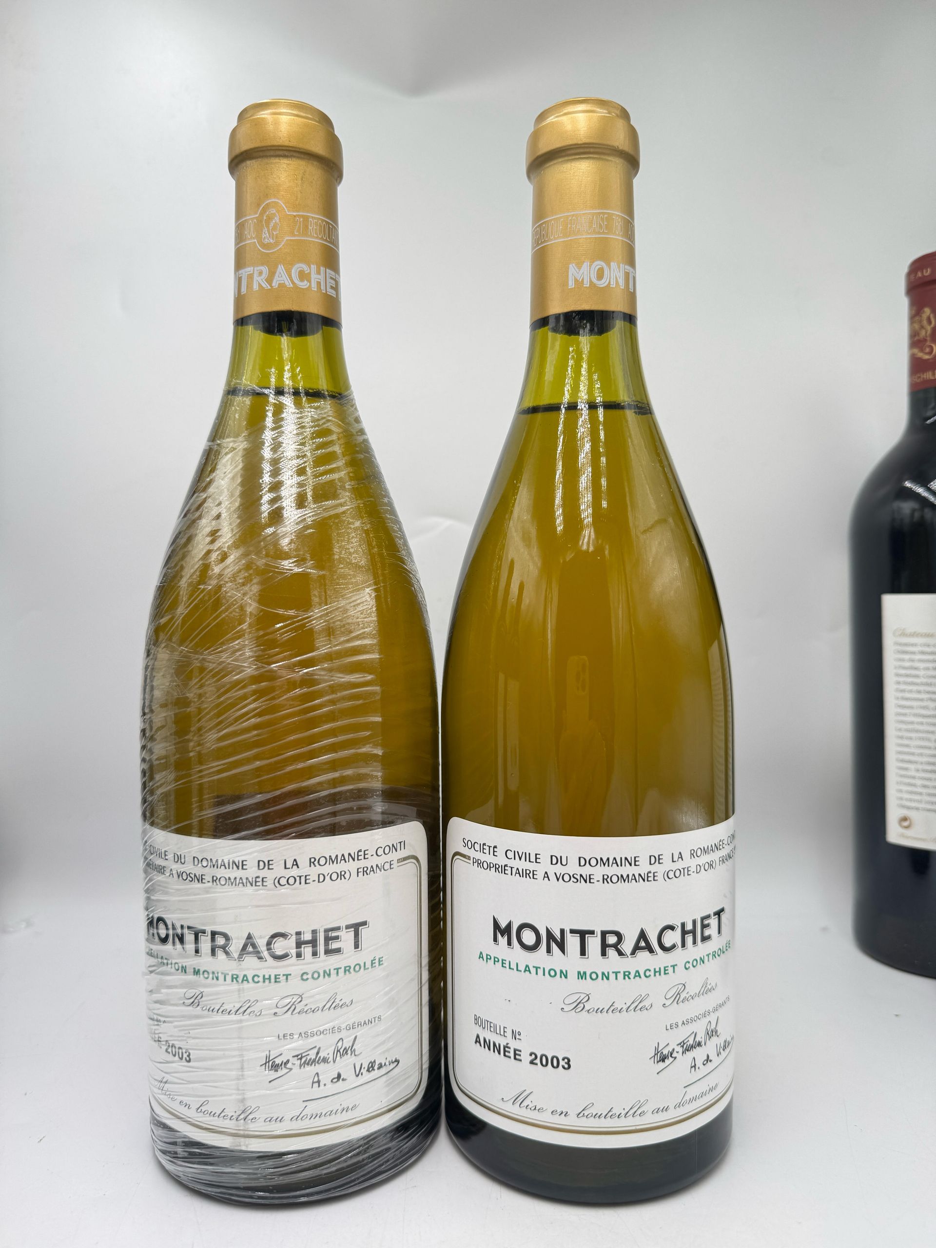 DRC Montrachet 與 Leflaive 勃艮第白酒回收風險示意圖