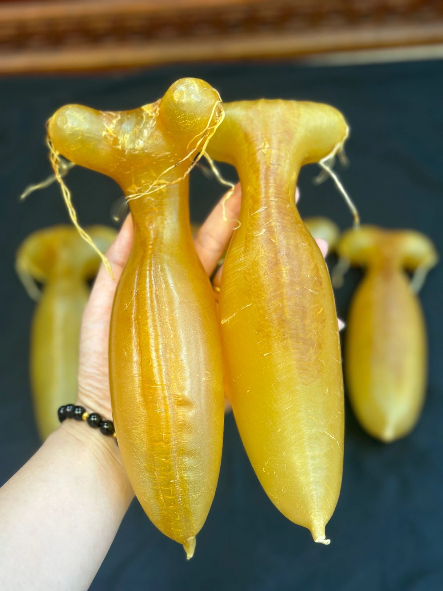 花膠乾度與保存檢查示意圖