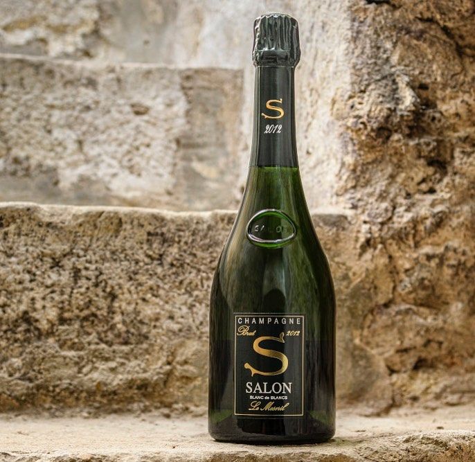 Salon 2012 年份香檳酒瓶特寫