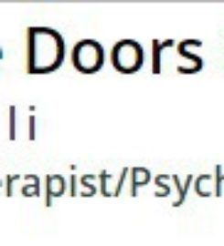 Opening The Doors Psychotherapy