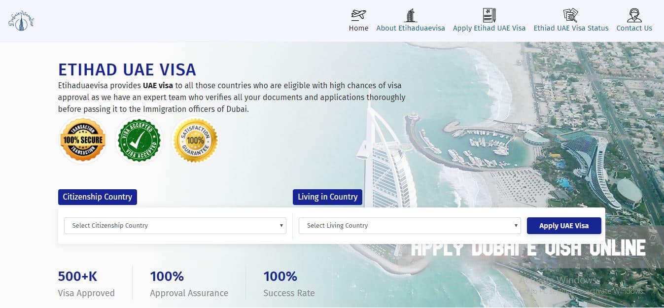 Etihad UAE VISA