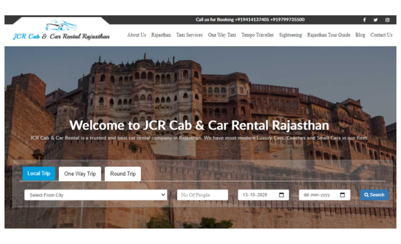JCR CAB & CAR RENTAL RAJASTHAN