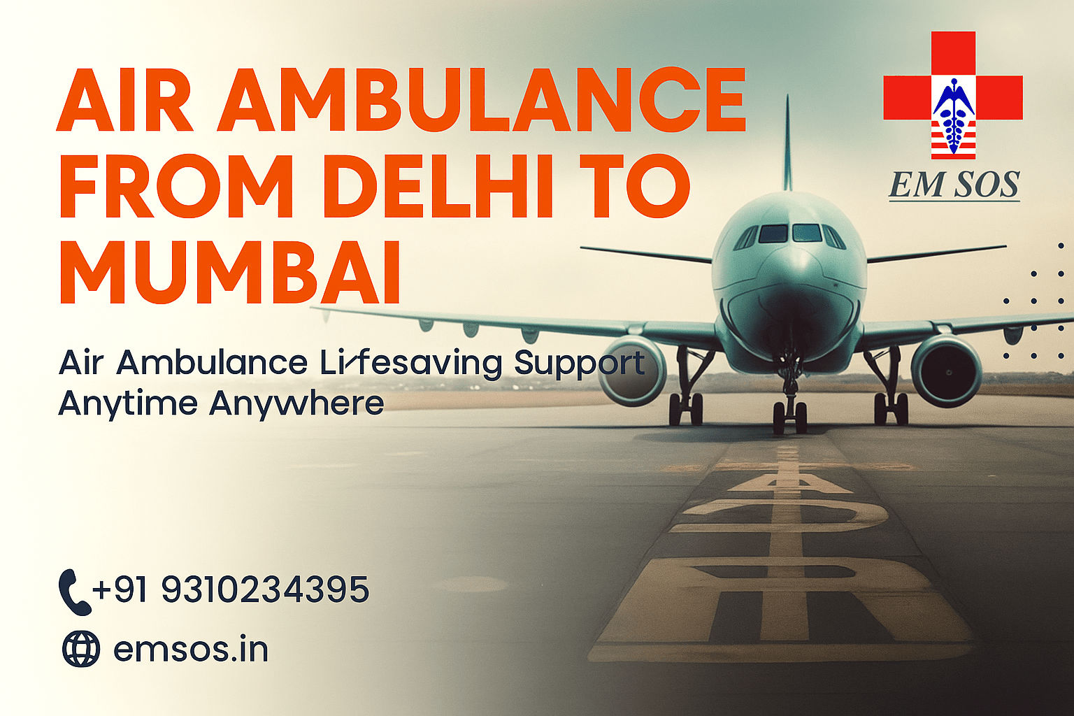 Air Ambulance from Delhi to Mumbai