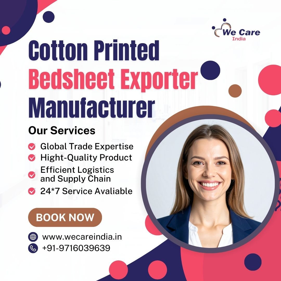 Cotton Printed Bedsheet Exporter Manufacturer