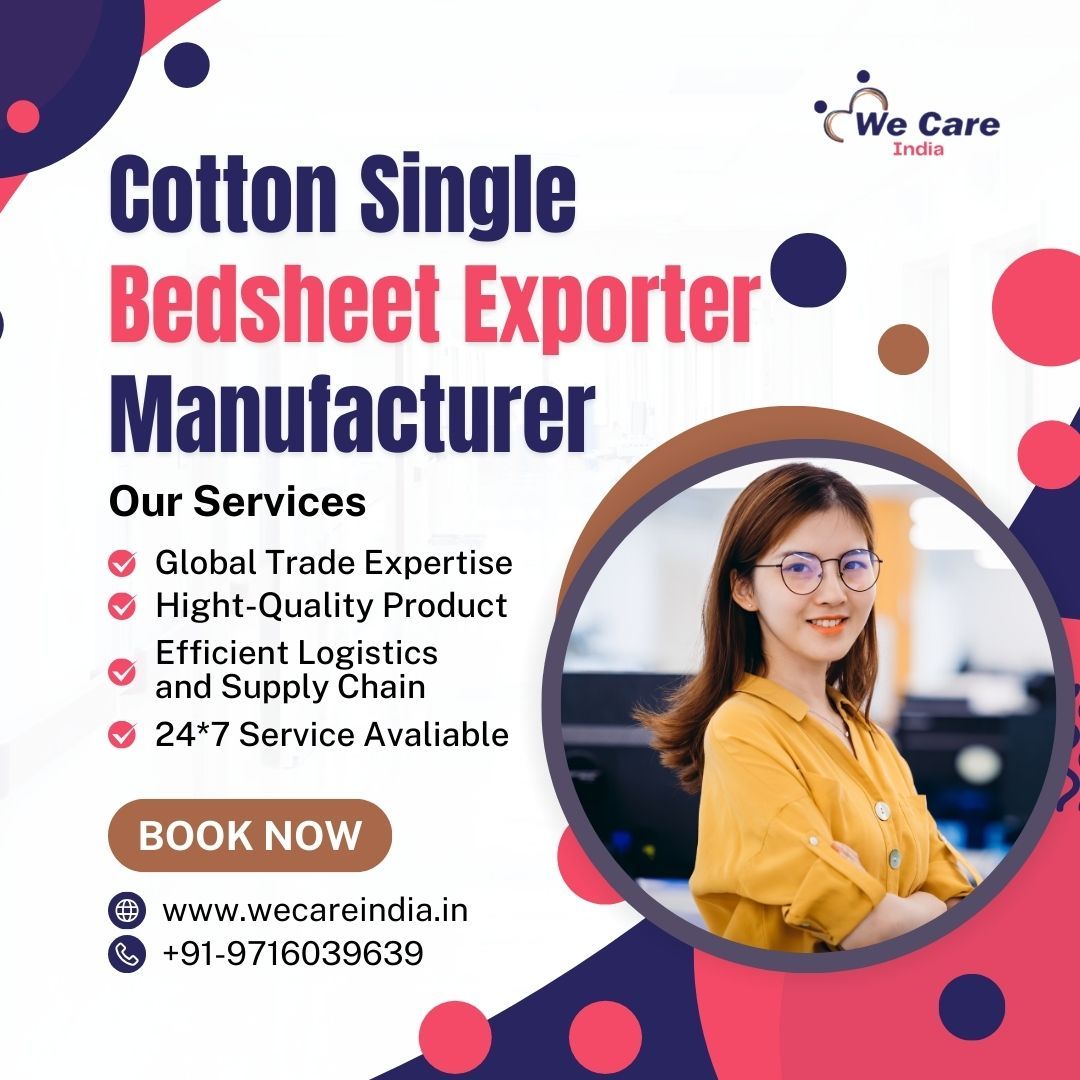 Cotton Single Bedsheet Exporter Manufacturer