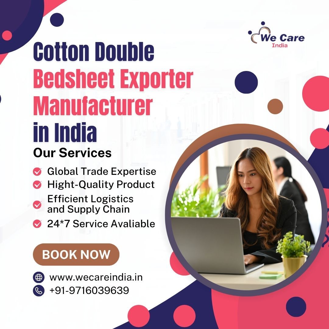 Cotton Double Bedsheet Exporter Manufacturer