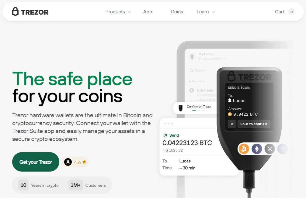 Trezor Suite – Manage All Your Digital Assets Interface