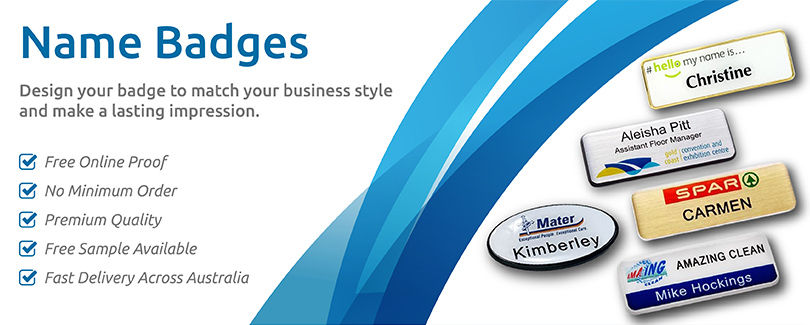 Buy Custom Name Badges Online – Fast Delivery Australia | AJ Pa &hellip;