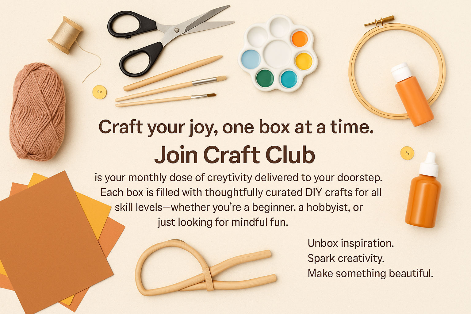 Craft your joy, one box at a time –  Join Craft Club