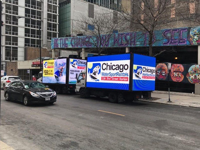 Illuminated Mobile LED Billboard Advertising