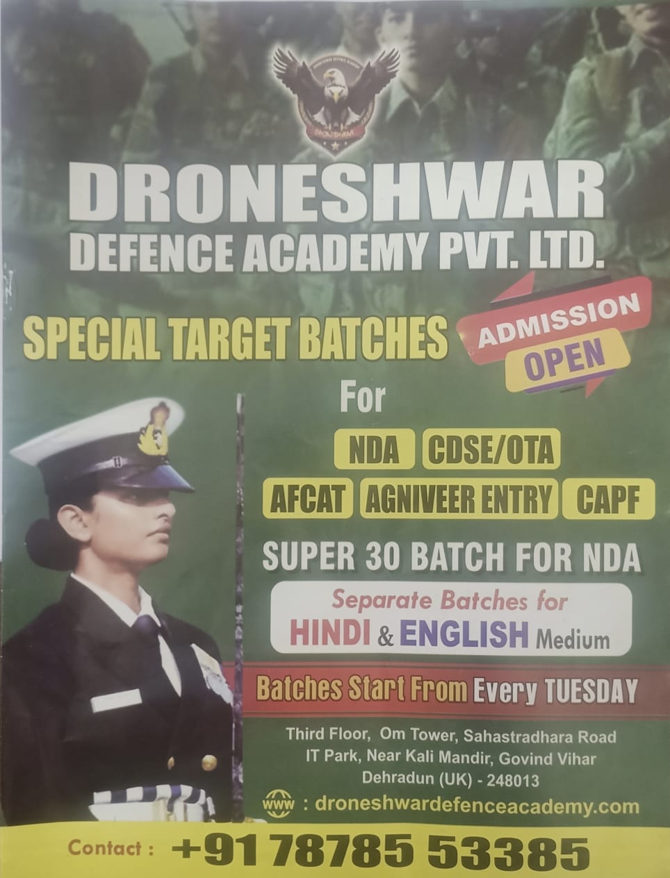 Best NDA & CDS Coaching in Dehradun | Defence Training Academ &hellip;