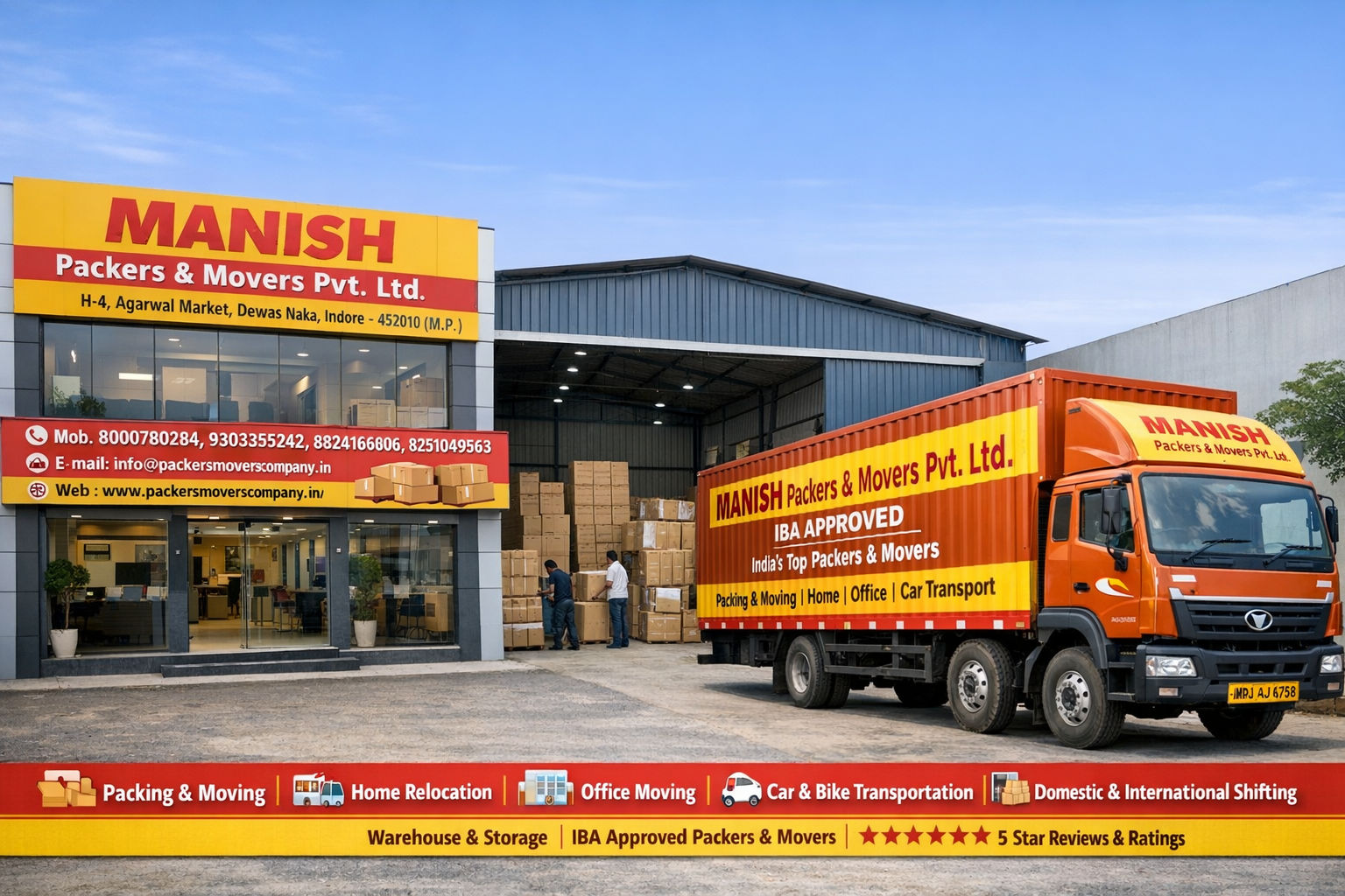 Top Packers and Movers in Indore | Quick Estimates