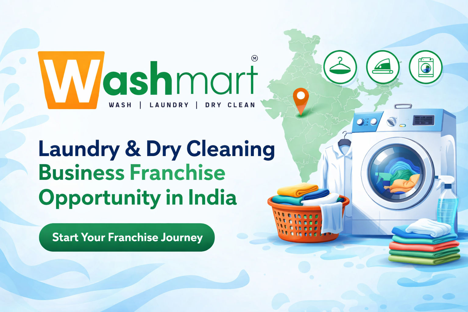 Washmart Laundry Franchise in India