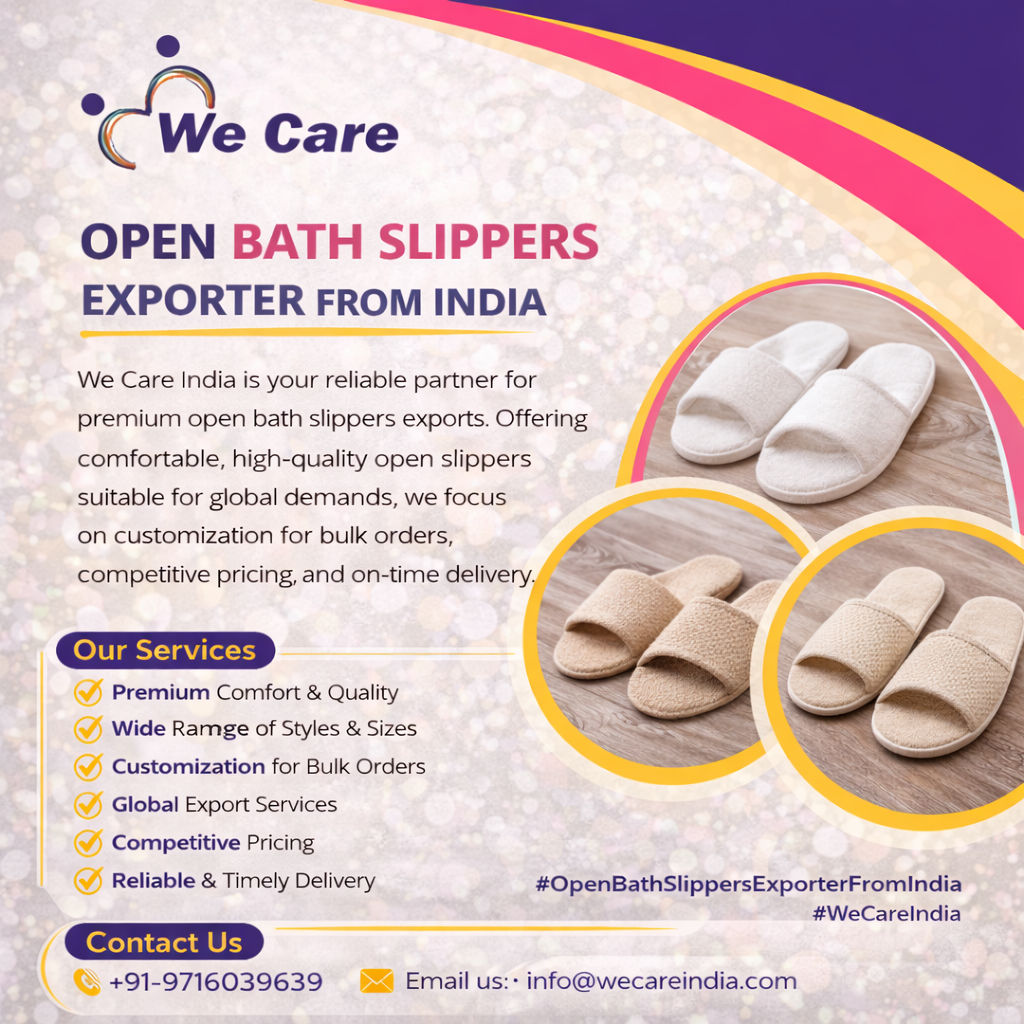 Open Bath Slippers Exporter from India