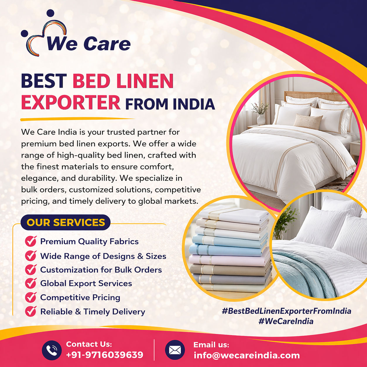 Best Bed Linen Exporter India
