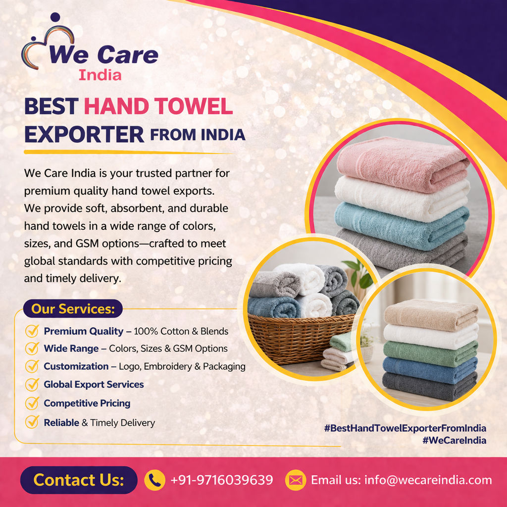 Best Hand Towel Exporter from India