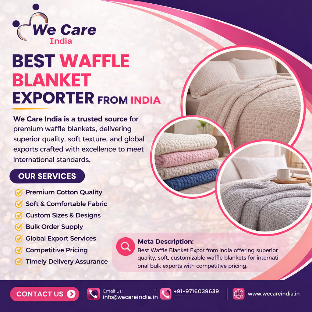 Best Waffle Blanket Exporter India
