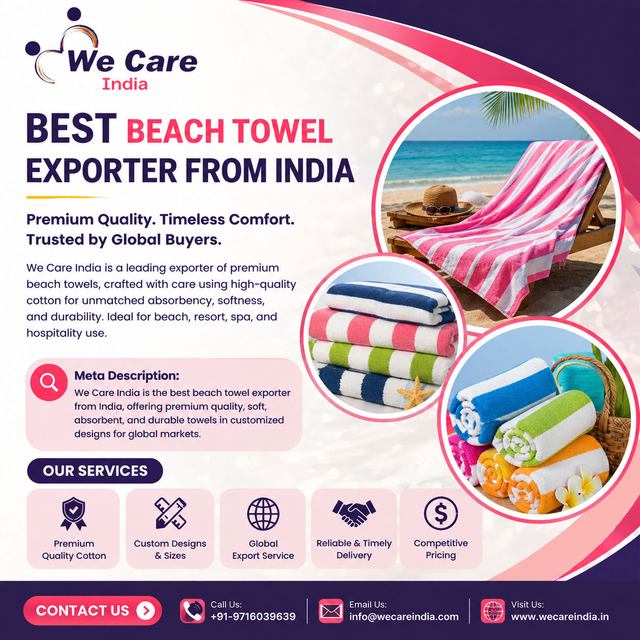 Best Beach Towel Exporter India