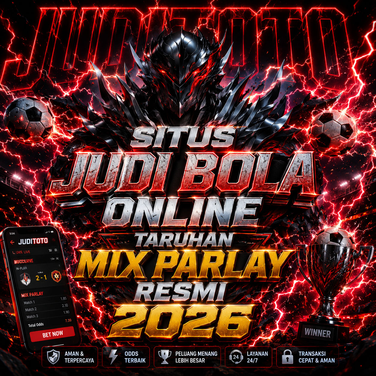 JUDITOTO: Fun Situs Judi Bola Online Taruhan Mix Parlay Resmi 2026