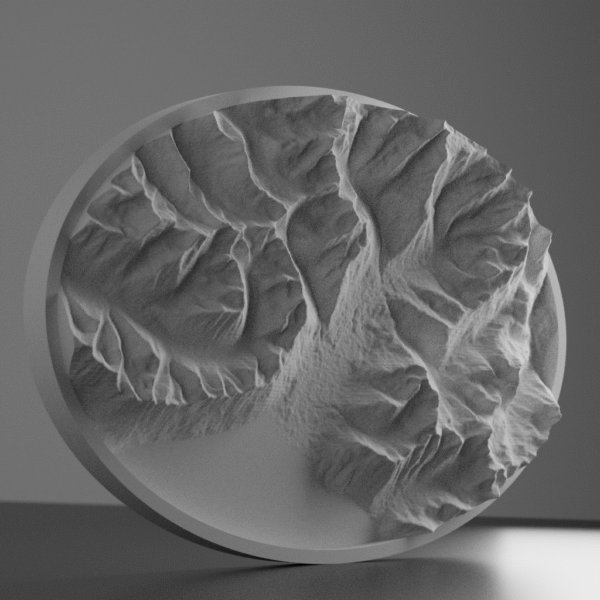 STl file made with DEM data of Girdwood, Alaska.