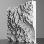 A 3d model of the Maroon Bells Mountain Range.
