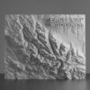 3d model of the eagle cap wilderness area for 3d printing.
