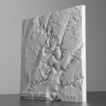 A 3d model made from USGS terrain data of the Green River in Utah for 3d printing.