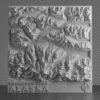 3D terrain model of Thompson Pass, Alaska showing snow-covered mountain ridges, deep valleys, and backcountry terrain shaped by high-resolution elevation data.