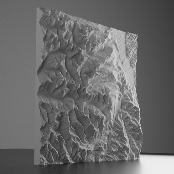 Bitterroot Mountains Montana 3D Model STL
