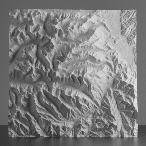 Bitterroot Mountains Montana 3D Model STL
