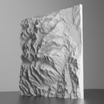 Bitterroot Mountains Montana 3D Model STL