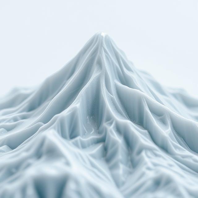 High-detail resin print of a small terrain section or architectural model