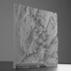 A 3d model made from USGS terrain data of the Green River in Utah for 3d printing.