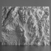 McCall Idaho and the surrounding mountains in 3D STL for 3D printing.