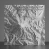 3D model of the Wonderland Trail circling Mount Rainier, showing glaciated slopes, ridgelines, and forested valleys with high-resolution elevation detail.