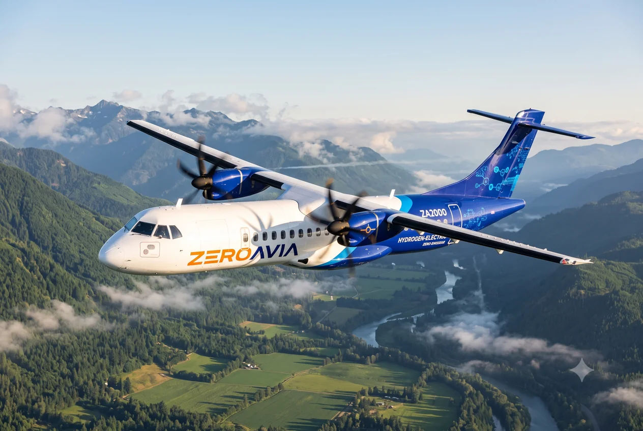 ZeroAvia ZA2000 Hydrogen Aircraft - Angle 1